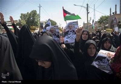 راهپیمایی مردم نمازگزار کرمانشاه در محکومیت ترور شهید هنیه