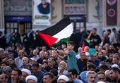 Thousands Gather at Imam Reza Shrine to Condemn Assassination of Ismail Haniyeh