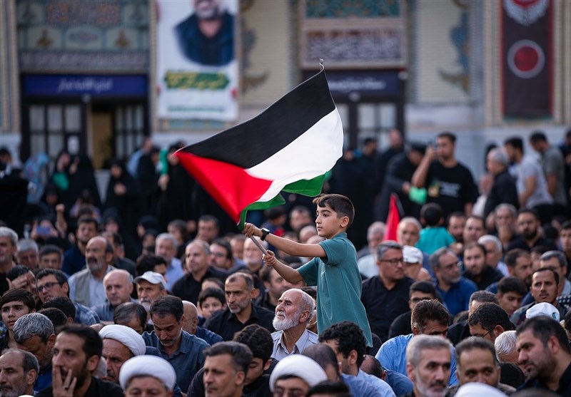 Thousands Gather at Imam Reza Shrine to Condemn Assassination of Ismail Haniyeh