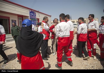 افتتاح پایگاه هلال احمر در مرز خسروی