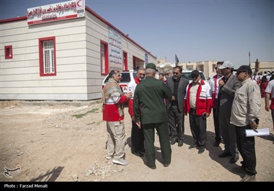 افتتاح پایگاه هلال احمر در مرز خسروی