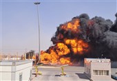 آتش‌سوزی مهیب در مخازن سوخت دوغارون/ 4 تانکر سوخت + فیلم
