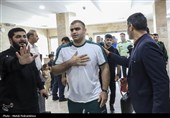 آیین استقبال از افتخارآفرینان کشتی فرنگی المپیک در فرودگاه اهواز