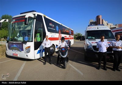 اعزام کاروان بهداشت و درمان همدان به مناطق مرزی سفر اربعین