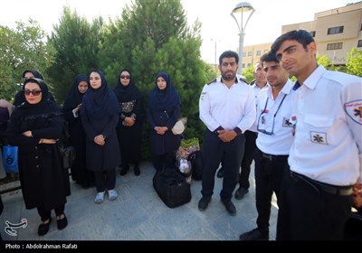 اعزام کاروان بهداشت و درمان همدان به مناطق مرزی سفر اربعین