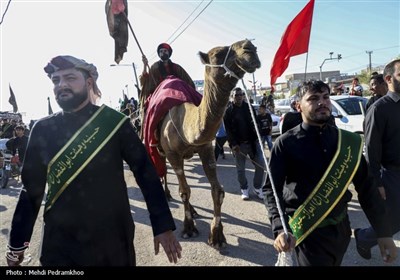 حرکت کاروان پیاده‌روی اربعین از ملاشیه‌ی اهواز