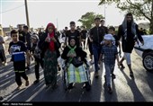 حرکت کاروان پیاده‌روی اربعین از ملاشیه‌ی اهواز