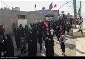 حرکت کاروان پیاده‌روی اربعین از ملاشیه‌ی اهواز