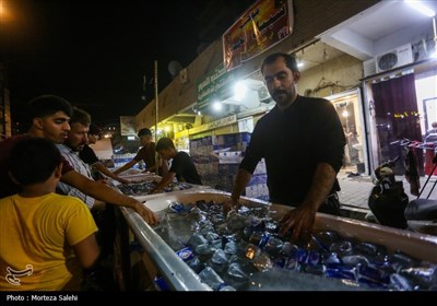 مواكب استقبال زوار الأربعين الحسيني في مدينة النجف