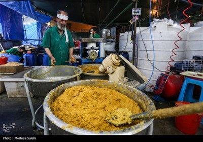 موکبهای پذیرایی از زائرین اربعین حسینی در شهر نجف