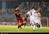 دیدار تیم های فوتبال نساجی مازندران و فولاد خوزستان