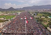 Yemenis Rally in Support of Palestinians amid Ongoing Israeli War in Gaza