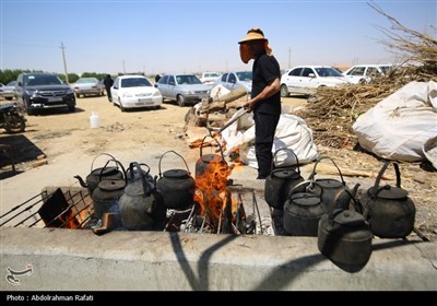 موکبهای پذیرایی از زائران اربعین حسینی در همدان