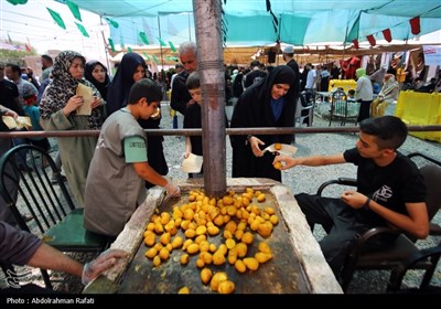 موکبهای پذیرایی از زائران اربعین حسینی در همدان