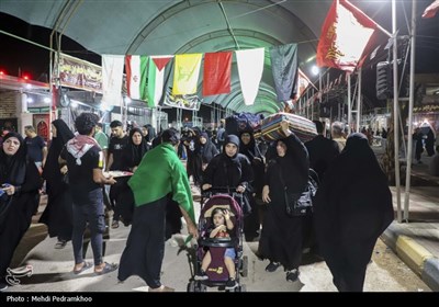 تردد شبانه زائران اربعین حسینی از مرز چذابه