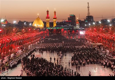 موكب بني عامر.. أضخم المواكب الحسينية بين الحرمين الشريفين