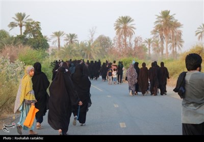 جاماندگان اربعین در بخش توکهور