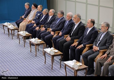 دیدار رئیس‌جمهور و هیئت دولت چهاردهم با رهبر معظم انقلاب