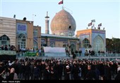 برگزاری عزاداری ویژه آخر صفر با حضور کاروانهای گلستانی در حرم مطهر رضوی