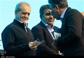 تقدیر مسعود پزشکیان رئیس جمهور از برگزیدگان در مراسم جشنواره تعاونی‌های برتر کشور
