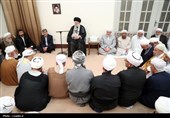 دیدار جمعی از علما، امامان جمعه و مدیران مدارس علمیه اهل سنت سراسر کشور با رهبر معظم انقلاب