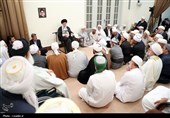 دیدار جمعی از علما، امامان جمعه و مدیران مدارس علمیه اهل سنت سراسر کشور با رهبر معظم انقلاب