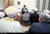 دیدار جمعی از علما، امامان جمعه و مدیران مدارس علمیه اهل سنت سراسر کشور با رهبر معظم انقلاب