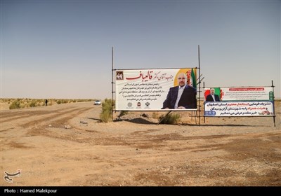 بازدید میدانی محمدباقر قالیباف رئیس مجلس شورای اسلامی از جاده در حال احداث آران و بیدگل به گرمسار