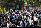 راهپیمائی در محکومیت حملات رژیم صهیونیستی به لبنان و غزه - همدان 