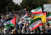 راهپیمائی در محکومیت حملات رژیم صهیونیستی به لبنان و غزه - همدان 