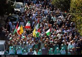 راهپیمائی در محکومیت حملات رژیم صهیونیستی به لبنان و غزه - همدان 
