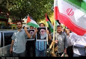 راهپیمائی در محکومیت حملات رژیم صهیونیستی به لبنان و غزه - همدان 