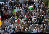 راهپیمائی در محکومیت حملات رژیم صهیونیستی به لبنان و غزه - همدان 