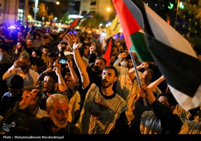 اجتماع ضد صهیونیستی در میدان فلسطین تهران- عکس خبری تسنیم