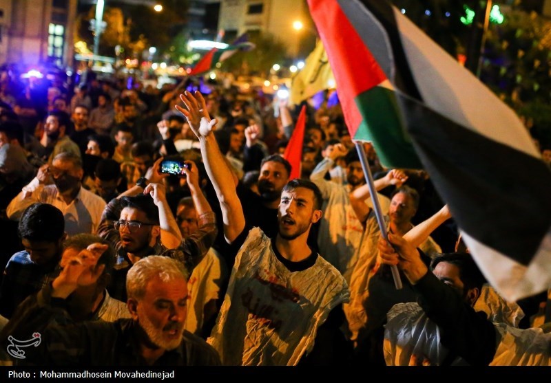 اجتماع ضد صهیونیستی در میدان فلسطین تهران- عکس خبری تسنیم