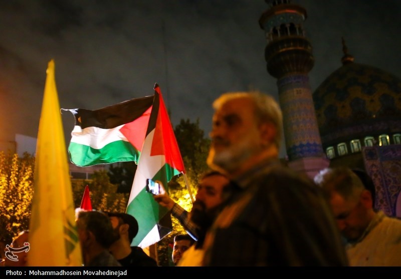 اجتماع ضد صهیونیستی در میدان فلسطین تهران- عکس خبری تسنیم