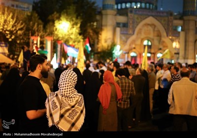 اجتماع ضد صهیونیستی در میدان فلسطین تهران