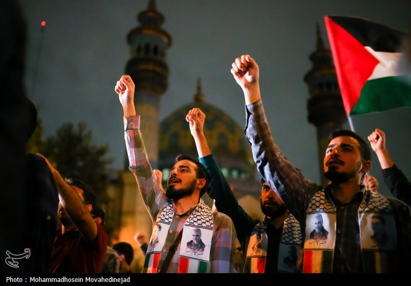 اجتماع ضد صهیونیستی در میدان فلسطین تهران- عکس خبری تسنیم