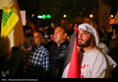 اجتماع ضد صهیونیستی در میدان فلسطین تهران