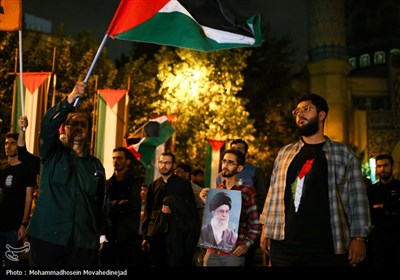 اجتماع ضد صهیونیستی در میدان فلسطین تهران
