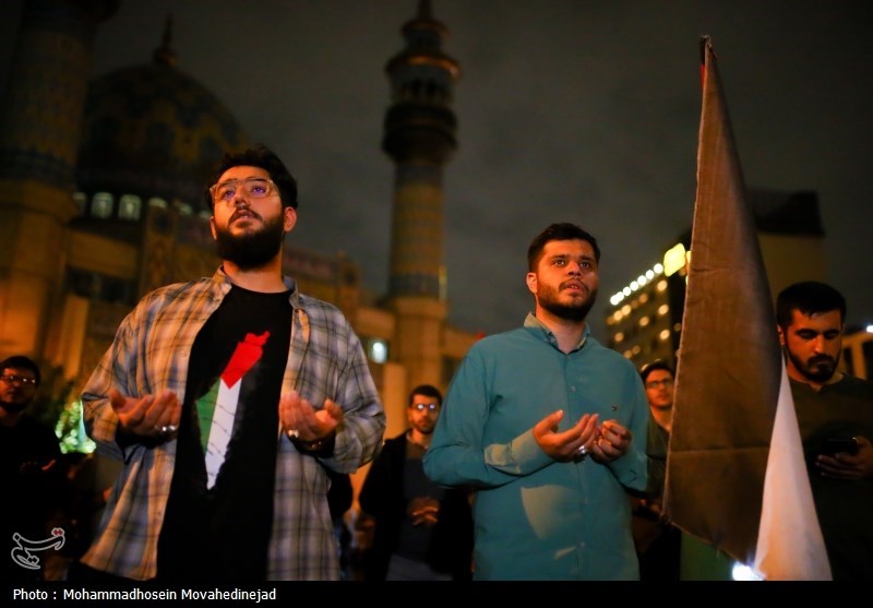 اجتماع ضد صهیونیستی در میدان فلسطین تهران- عکس خبری تسنیم
