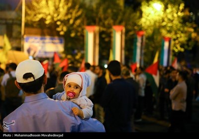 اجتماع ضد صهیونیستی در میدان فلسطین تهران