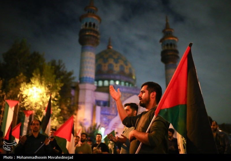 اجتماع ضد صهیونیستی در میدان فلسطین تهران- عکس خبری تسنیم