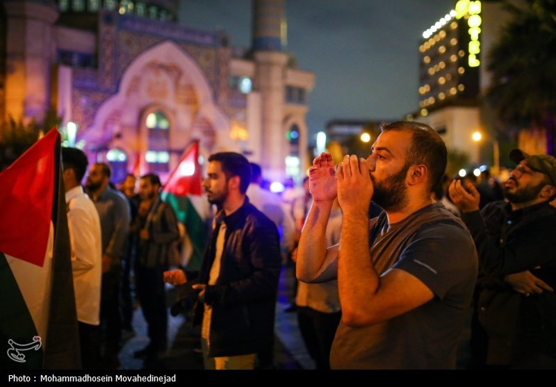 اجتماع ضد صهیونیستی در میدان فلسطین تهران- عکس خبری تسنیم
