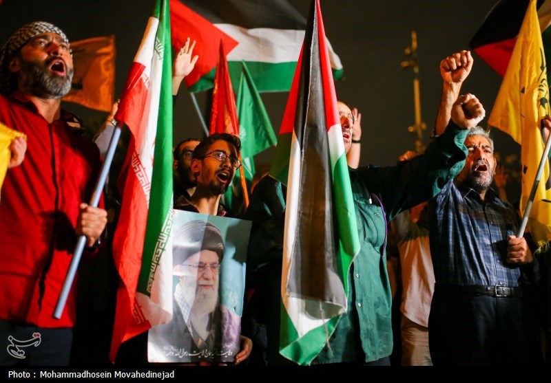اجتماع ضد صهیونیستی در میدان فلسطین تهران- عکس خبری تسنیم