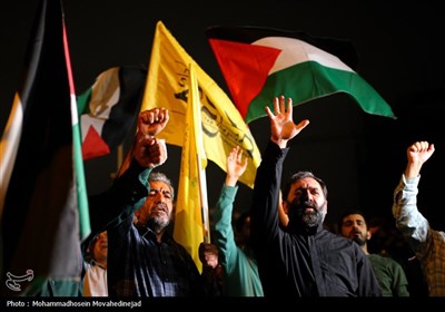 اجتماع ضد صهیونیستی در میدان فلسطین تهران