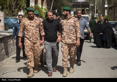 تشییع پیکر شهید مدافع امنیت در کرمانشاه- عکس خبری تسنیم