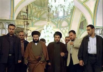 تشرف شهید سید حسن نصرالله به حرم حضرت عبدالعظیم (ع)