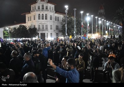 شوق مردم رشت با انتقام ایران از اسرائیل