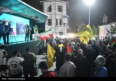 شوق مردم رشت با انتقام ایران از اسرائیل